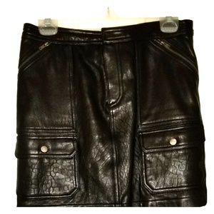 Ralph Lauren Black leather Skirt